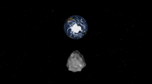 一颗半个足球场大小的陨石本月15将与地球“擦身而过”