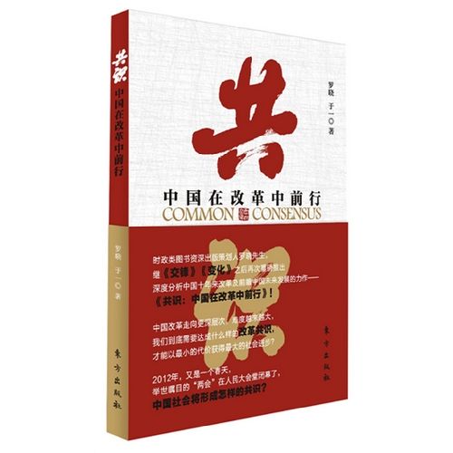 图为《共识：中国在改革中前行》，罗晓、于一　著，东方出版社。