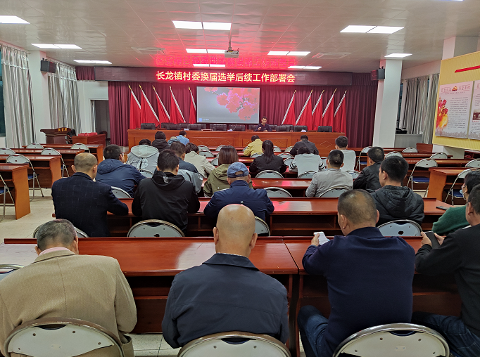 长龙镇召开村委换届选举后续工作部署会