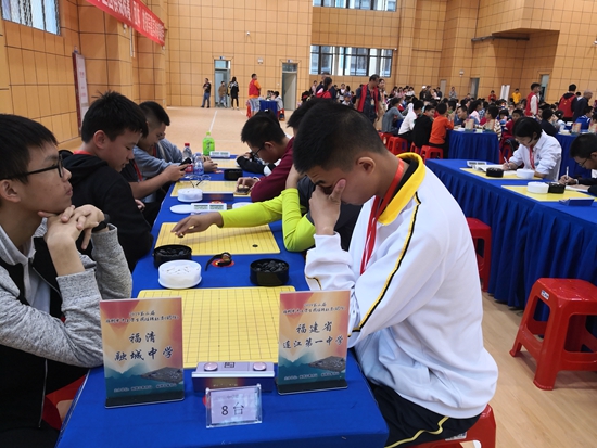 我县包揽市中小学生围棋团体锦标赛中学组冠亚军