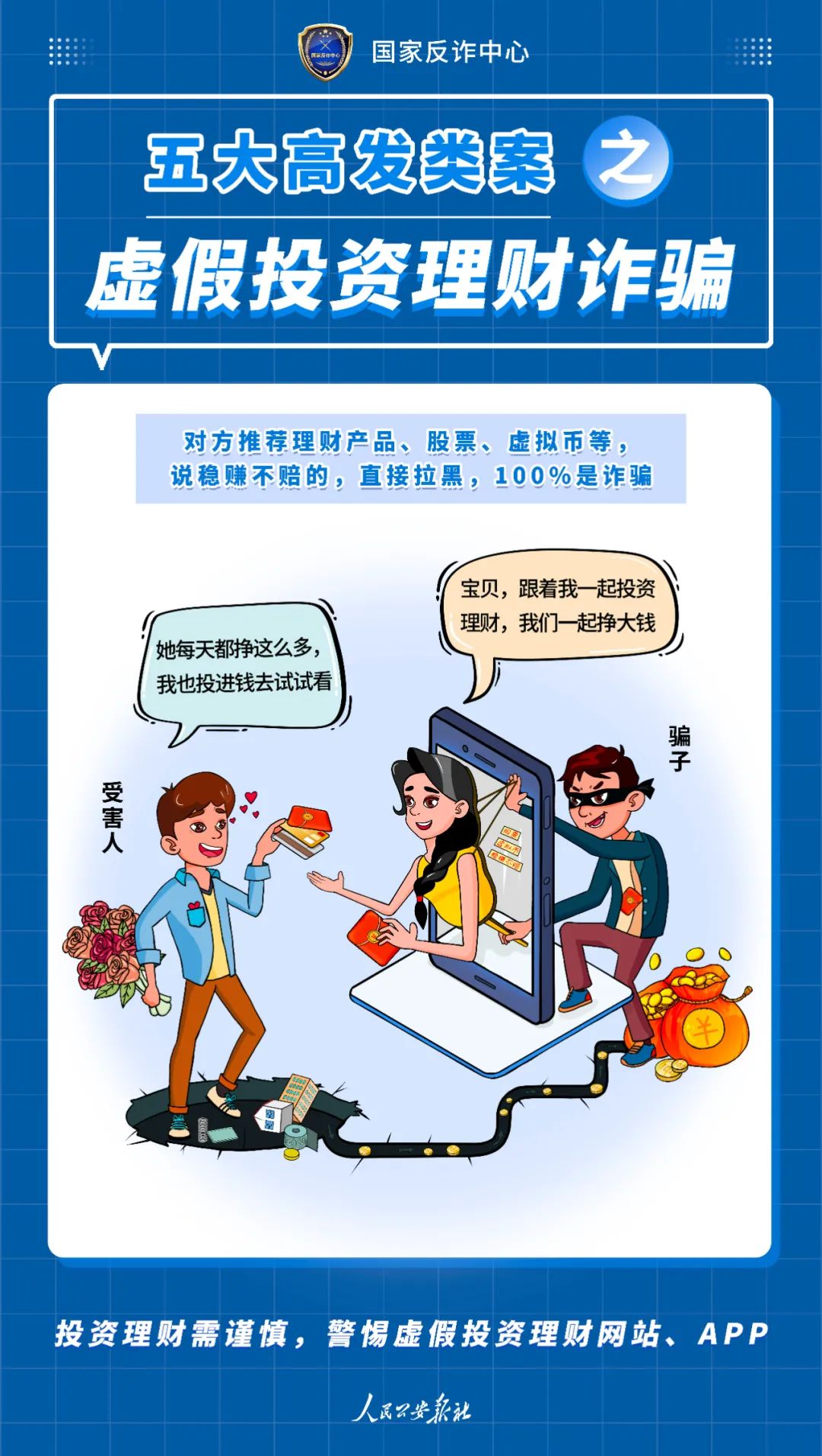 【打击整治养老诈骗】五大高发类型的电信网络诈骗