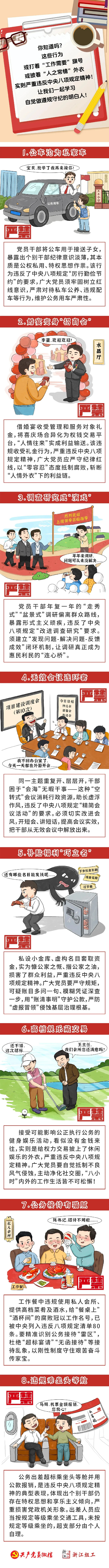 党员干部的这些行为，严重违反中央八项规定精神！