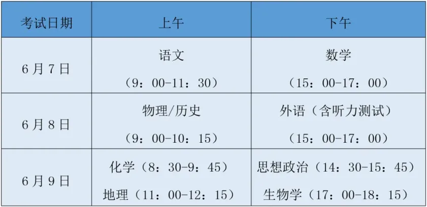 连江高考考点发布！这些细节要注意！