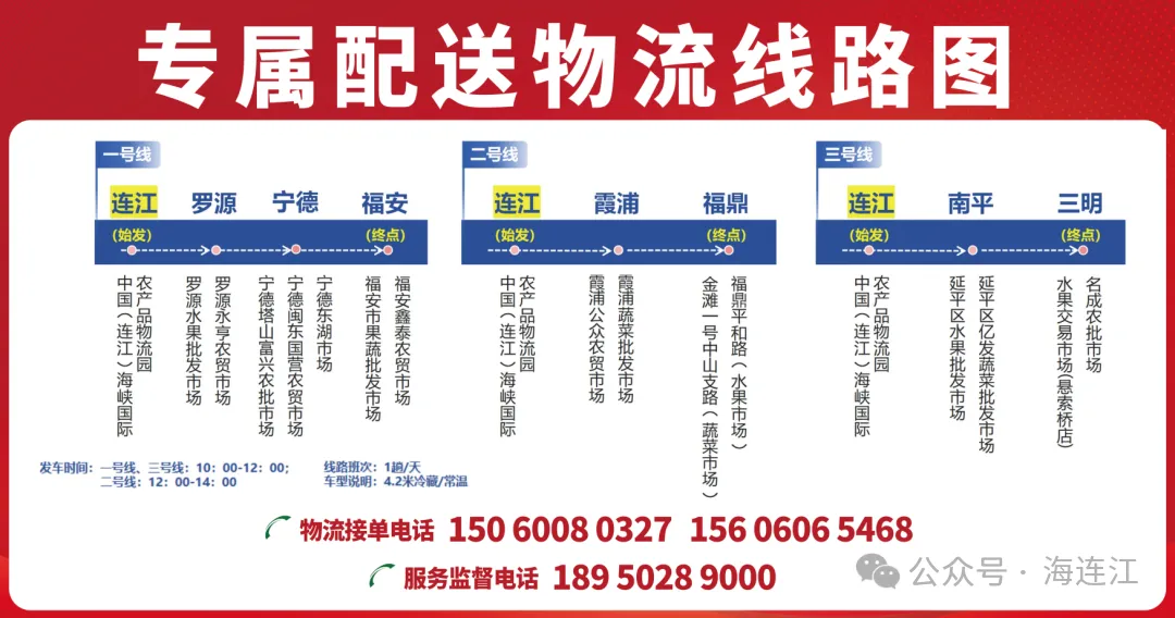 专线开通！从连江出发！