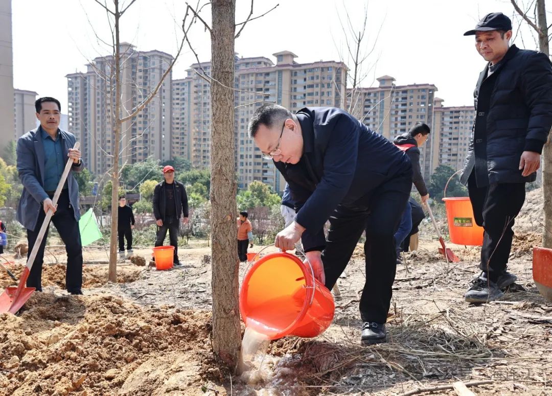 今天，他们为连江充“植”！